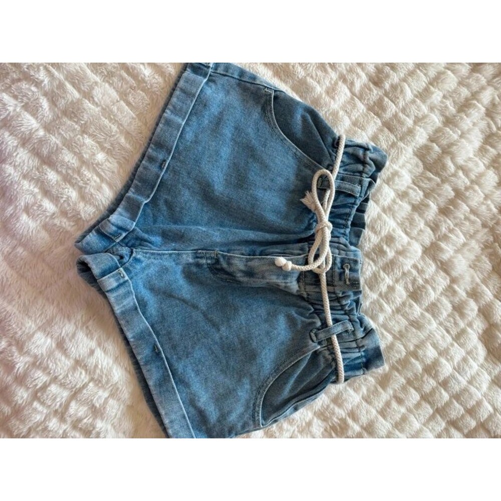 Pacsun Denim Mom Shorts with Rope Belt Size Small